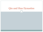 Qin and Han Dynasties