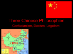 Three Chinese Philosophies