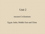 Unit 2 India, China, Mesopotamia