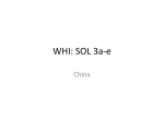 WHI: SOL 3a-e