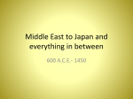 Middle East to Japan and everything in between