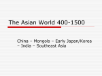 The Asian World 400-1500 - Lyons-Global
