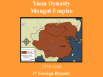Yuan Dynasty Mongol Empire