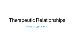 Chapter 5 Therapeutic Relationships