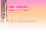 Communication Training Session