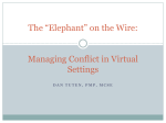 Managing Conflict in Virtual Settings