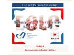 End of life care education