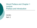 Wood Preface and Chapter 1 Lecture Preface and Introduction