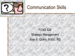 Communication Skills