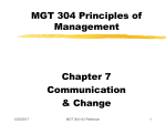 MGT 304 Principles of Management