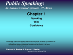 Public Speaking: An Audience-Centered Approach – 7th edition