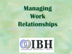 Developing & Maintaining Healthy Interpersonal Relationships