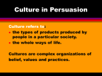 Culture in Persuasion