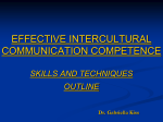OUTLINE EFFECTIVE INTERCULTURAL COMMUNICATION …
