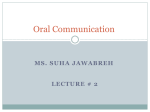 Oral Communication - An-Najah National University