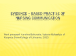 EBP of Nursing Communication