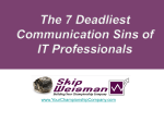Lack of Specificity The 7 Deadliest Communication Sins