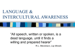 PowerPoint: Language & Intercultural Awareness