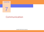 Communication Langton Ch 7
