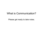 What is Communication?