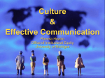 Culture & Effective Communication