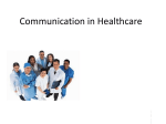 Communication in Healthcare