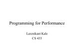 Performancs issues in Parallel Programming