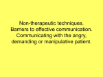 Non-therapeutic techniques