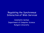 Regulating the Synchronous Interaction of Web-Services
