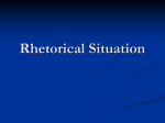 Rhetorical Situation - Nikki D. Johnson, M.Ed.