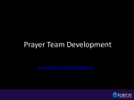 Prayer-Teams - Kairos Church Planting
