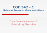 COE 342 - 1 Data and Computer Communications