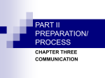 PART II PREPARATION/PROCESS