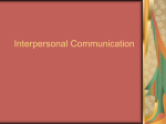 Interpersonal Communication - Business Communication Network