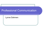 Introduction to Professional Communication
