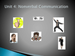 Unit 4: Nonverbal Communication
