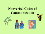 NonVerbal Codes of Communication