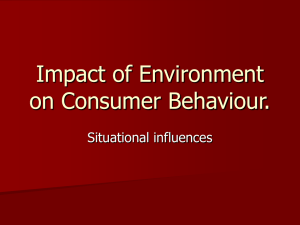 Impact of Environment on Consumer Behaviour.