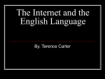 The Internet and the English Language