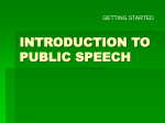 intorduction to public speech