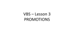 What is the PROMOTIONS? - Campbell County Schools