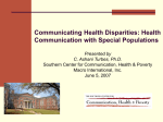 Powerpoint - Southern Center for Communication, Health