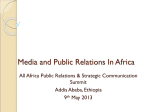 Media & Public Relations In Africa