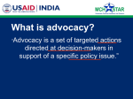 Advocacy Steps