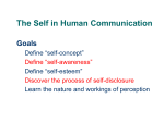 COM110 Week 2 The Self in Human Communication