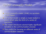 Harold Lasswell`s Model