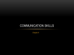 Ch 9 Communication Skills