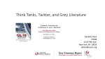 Think Tanks, Twitter, and Grey Literature