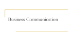 Business Communication - Business-TES