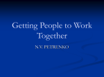 Getting People to Work Together
